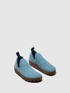 Round Toe Shoes CITY BLUE
